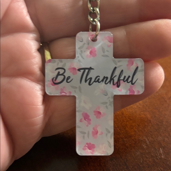 Floral Cross Bag-charm/Keychain - Picture 2 of 2